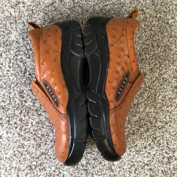 Roper Ostrich Print Clog womens shoes size 6.5 - Picture 8 of 12